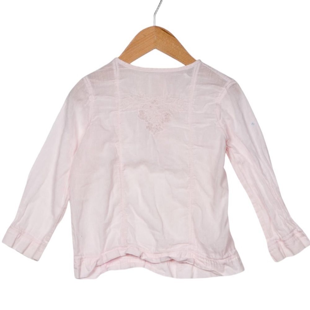Bonpoint Girls' Embroidered Long Sleeve Top size 3